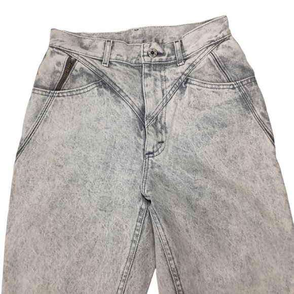 Vintage Lee Jeans Acid Wash Light Y2K Tapered Zipper Leg 100% Cotton High Rise - Picture 3 of 9